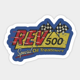 REV 500 Special Oil Treatment 1960 Sticker